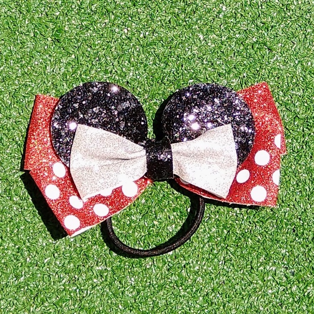 Disney World Land Parks Minnie Mouse Sparkling Polka Dot Hair Band Accessories
